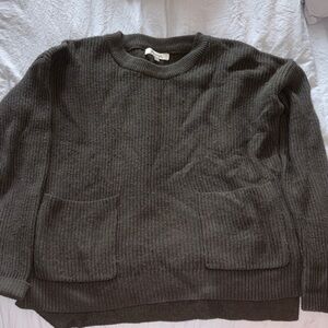 Madewell Dark Olive Crewneck Sweater